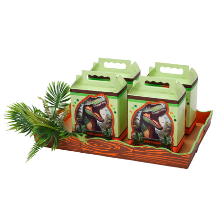Charola Con Loncheras Fiesta Dino