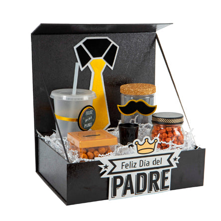 Caja Sorpresa Papá Negro Oro