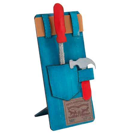 Porta Pluma Papá Estilo Jeans Con Herramienta