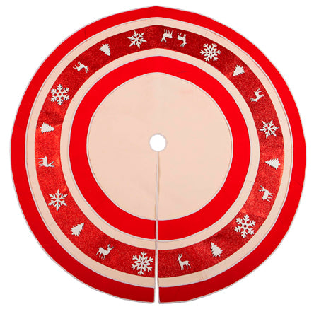 Pie De Árbol Rojo-Oro