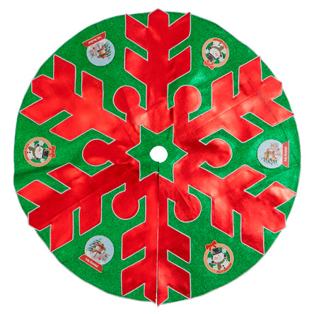 Pie De Árbol Navideño Copo De Nieve