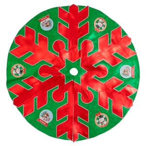 Pie De Árbol Navideño Copo De Nieve