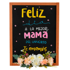 Letrero Pizarrón Feliz Dia Mamá