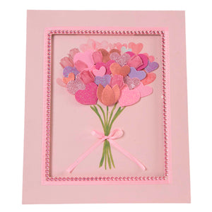 Marco Decorativo Con Flores De Fomi