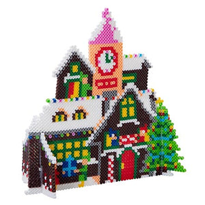 Casita Navideña Con Hama Beads