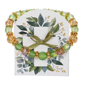 Pulsera Verde-Oro