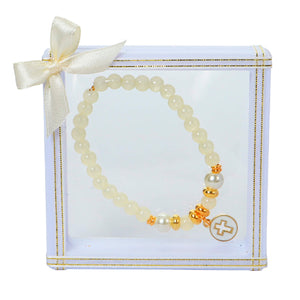 Pulsera Con Dije Cruz Boda