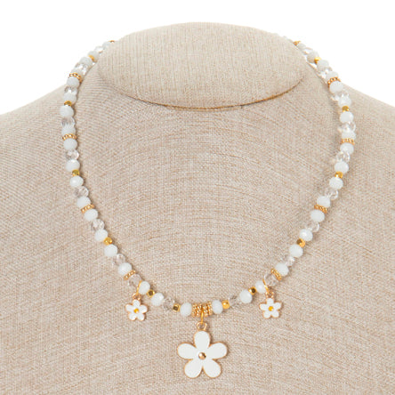 Collar Flor Blanca