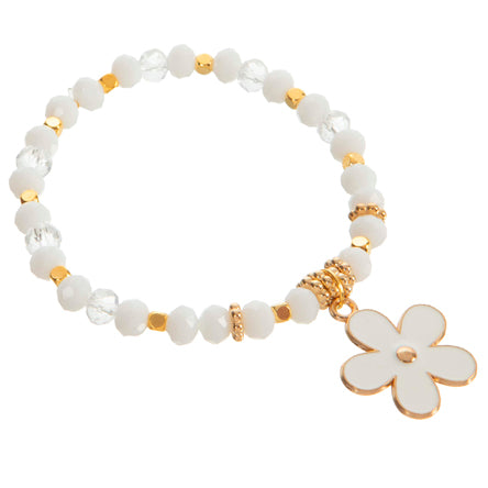 Pulsera Flor Blanca