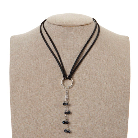 Collar Negro-Plata