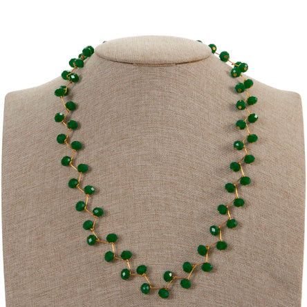 Collar Engarzado Verde