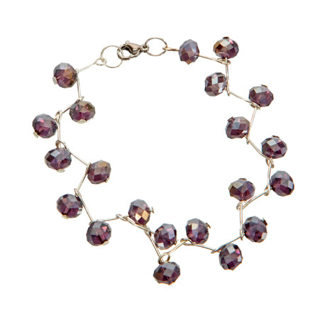 Pulsera Engarzada Morada