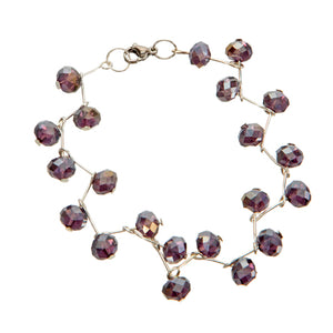 Pulsera Engarzada Morada