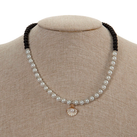 Collar Perla Y Caucho