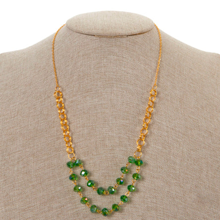 Collar Cuentas Verdes