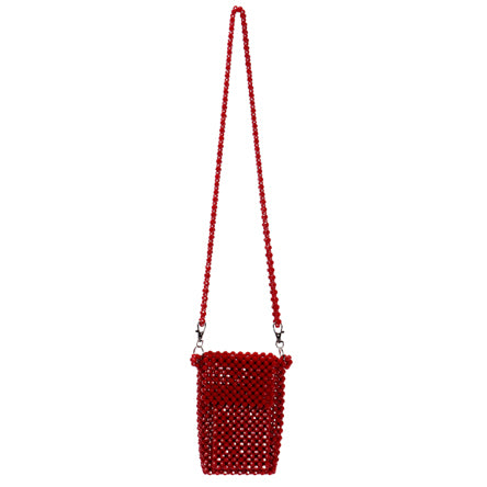 Bolsa De Cuentas Roja