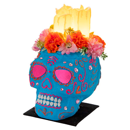Cráneo Decorativo Con Velas