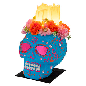 Cráneo Decorativo Con Velas