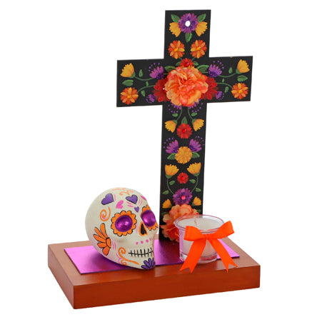 Adorno Cruz Con Calavera