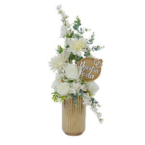 Arreglo Floral Boda Marfil