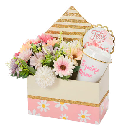 Buzón Flores Con Vaso Para Mamá
