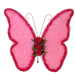 Alas De Mariposa Rosa