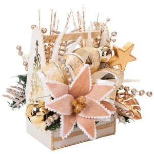 Arreglo Navideño Champagne Cascabel