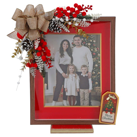 Portarretrato Navideño Rustico