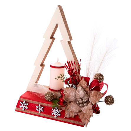 Adorno Pino Navideño Rustico