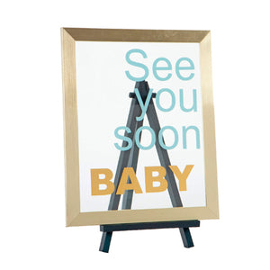 Letrero Con Vinil Baby Shower
