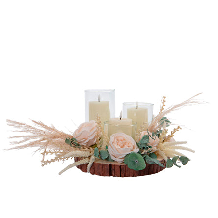 Centro De Mesa Con Velas