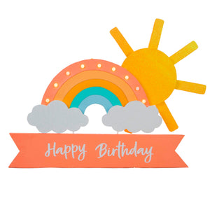 Adorno Letrero Cumpleaños Arcoiris