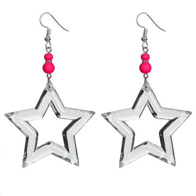 Fantasías Miguel Clave:IP2342 Aretes De Estrella Cristal