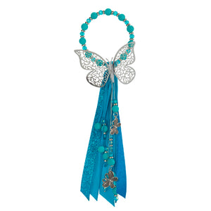 Bendición Turquesa Con Mariposa