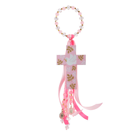 Bendición Rosa Con Cruz