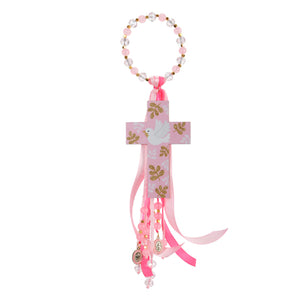 Bendición Rosa Con Cruz