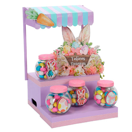 Tienda Con Letrero Felices Pascuas