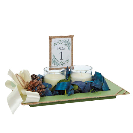 Centro De Mesa Con Velas