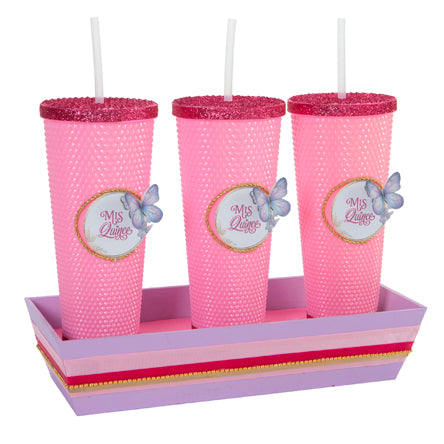 Set De Vasos Diamantados