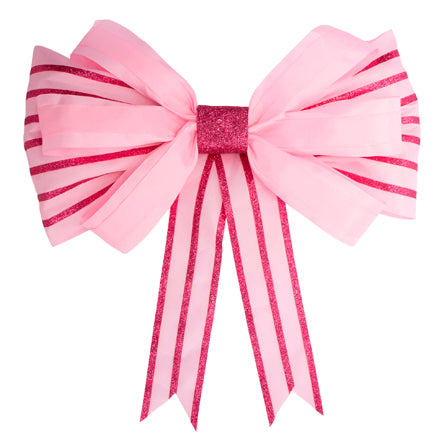 Moño Mediano Rosa/Fiusha