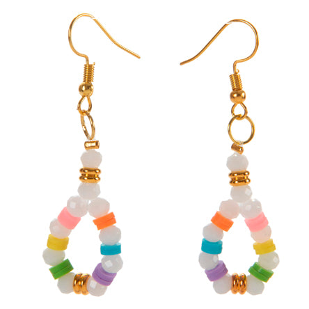 Aretes Con Cuenta Heishi