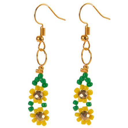 Aretes Girasoles