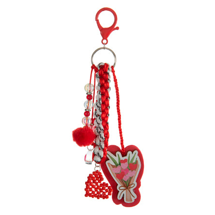 Llavero Corazón Flores