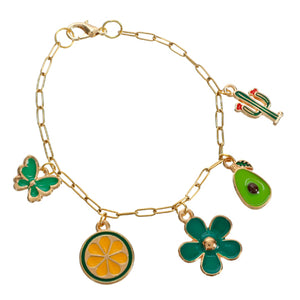Pulsera Dijes Verdes