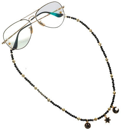 Colgante Para Lentes Negro/Oro