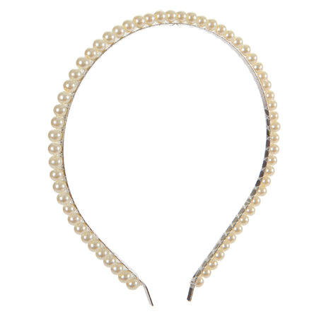 Diadema Perlas Marfil
