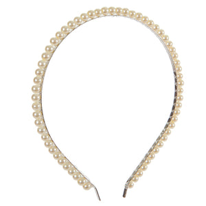 Diadema Perlas Marfil