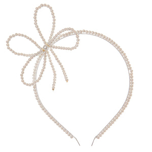 Diadema Con Moño De Perla