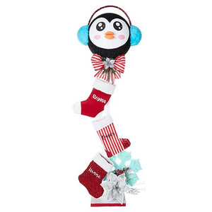 Adorno Pingüino Botas Navideñas