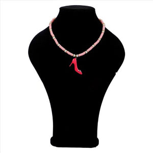 Collar Con Zapatilla Rosa